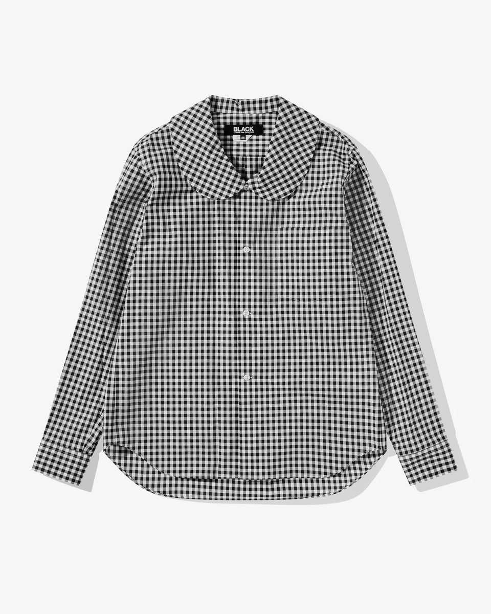 BLACK Comme des Garçons Round Collar Shirt (Black/White) – COWBOYS