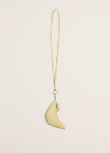 Lemaire Croissant Coin Purse Necklace (Dusty Yellow)