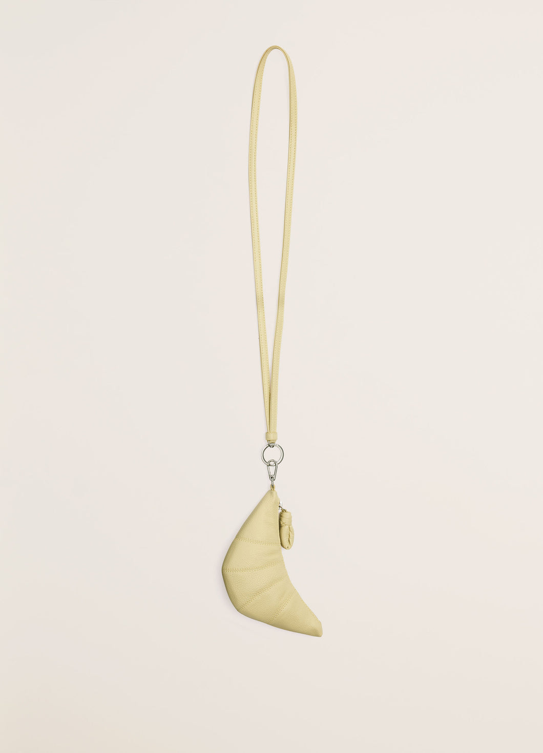 Lemaire Croissant Coin Purse Necklace (Dusty Yellow)