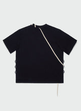 Load image into Gallery viewer, Craig Green Laced T-shirt (Black / Cream)
