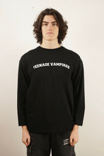 Load image into Gallery viewer, Liberal Youth Ministry LS Tshirt &quot;Teenage Vampires&quot; (Black)
