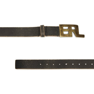 ERL Metal Logo Belt Leather