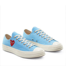 Load image into Gallery viewer, Play Comme des Garçons x Converse Chuck Taylor All Star 70&#39; Low (Bright Blue)
