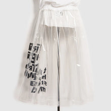 Load image into Gallery viewer, BLACK Comme des Garçons Clear Message Skirt (Clear)
