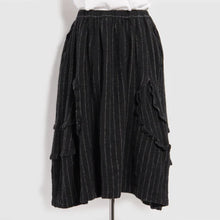 Load image into Gallery viewer, BLACK Comme des Garçons Chalk Stripe Skirt (Black/White)
