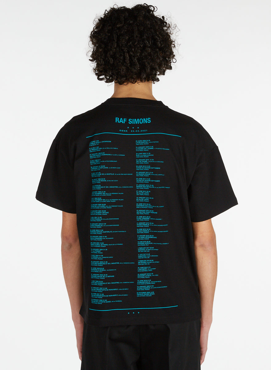 Raf Simons Big Fit Ataraxia Tour T-Shirt (Black) – COWBOYS to