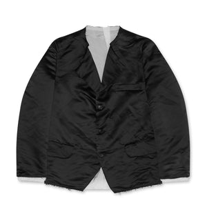 BLACK Comme des Garçons Polyester Heavy Satin Jacket (Black)