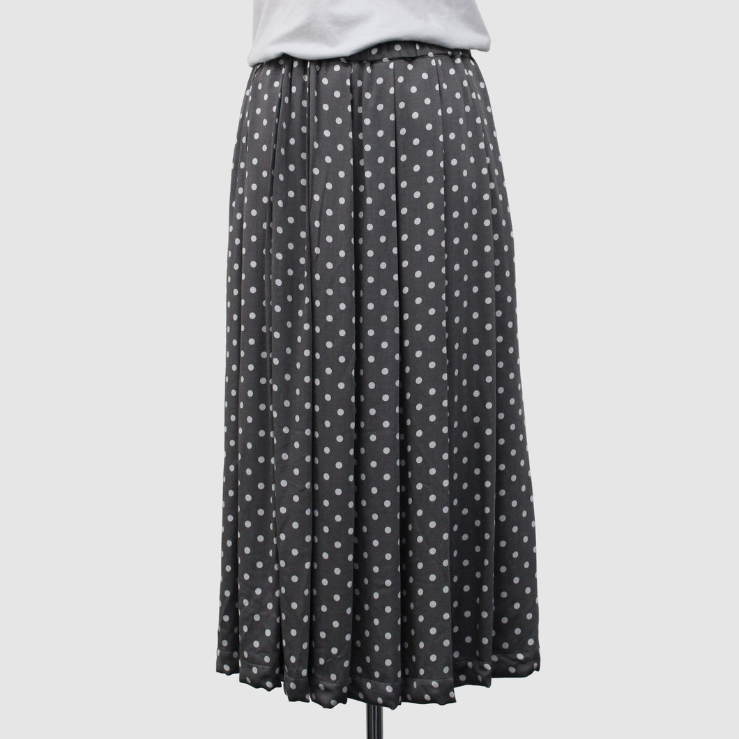 BLACK Comme des Garcons Polka Dot Skirt (Grey)