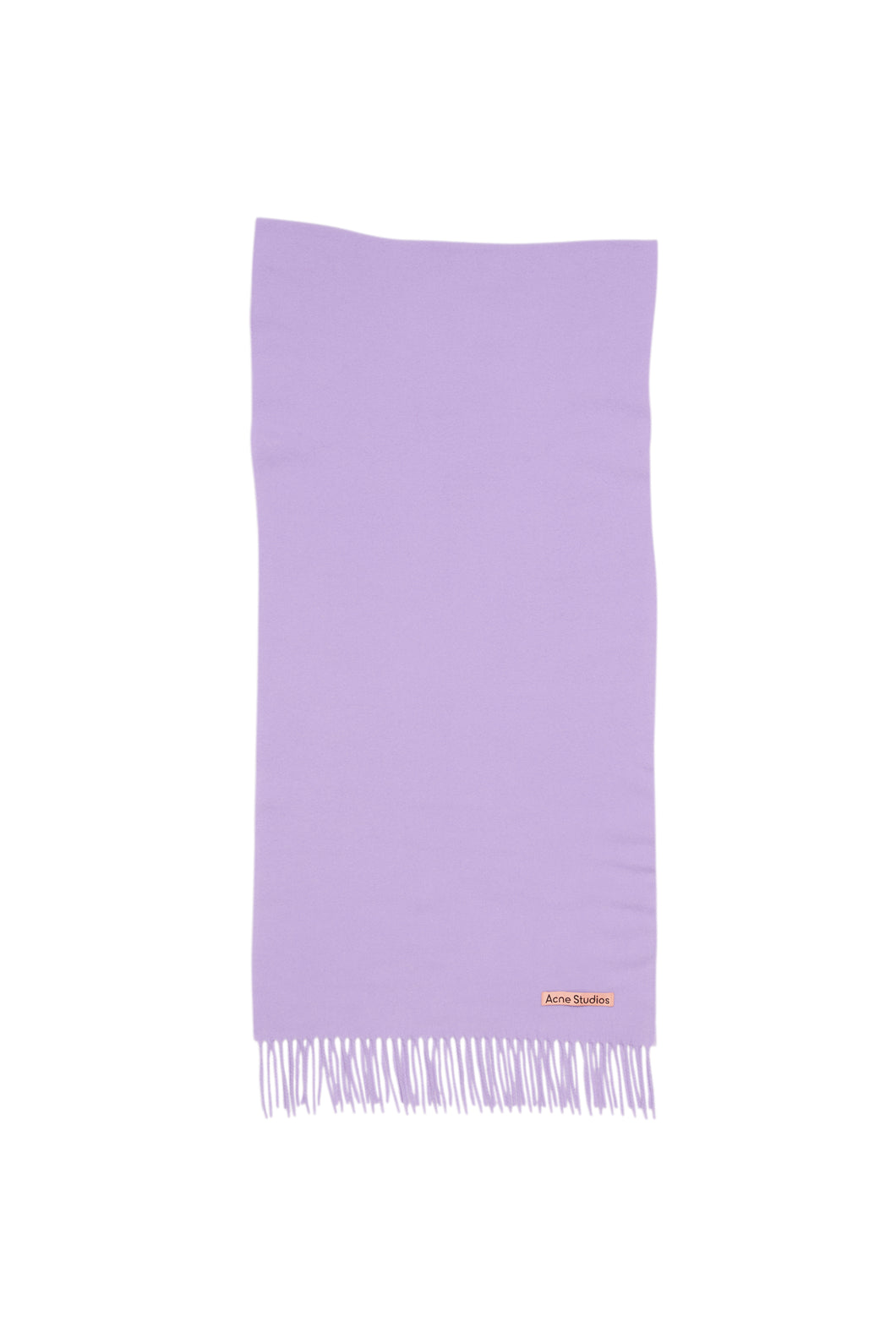 Acne Studios Fringe wool scarf – Narrow (Bright Purple)