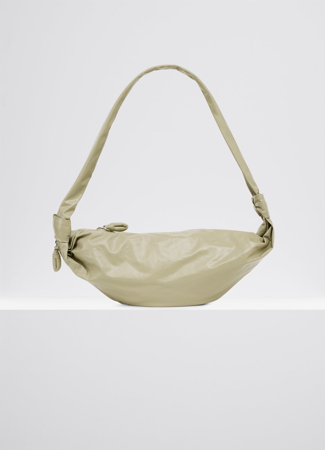 Lemaire Medium Soft Croissant Bag (Dusty Sage)