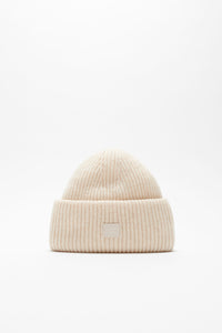 Acne Studios Small Face Logo Beanie(Oatmeal Melange)