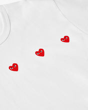Load image into Gallery viewer, PLAY Comme des Garçons Multi Red Heart T-Shirt (White)
