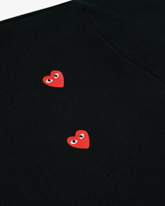PLAY Comme des Garçons Multi Red Heart Logo T-Shirt (Black)