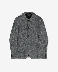 BLACK Comme des Garçons Unisex Tweed Nep Jacket (Black/White)