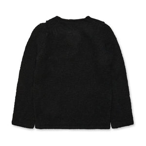BLACK Comme Des Garçons Distressed Crewneck Sweater (Black)