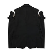 Load image into Gallery viewer, BLACK Comme Des Garçons Shoulder Buckle Detail Jacket (Black)
