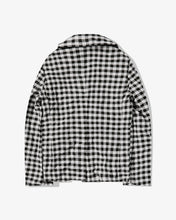 Load image into Gallery viewer, BLACK Comme des Garçons Cut Out Checked Jacket (Black/White)
