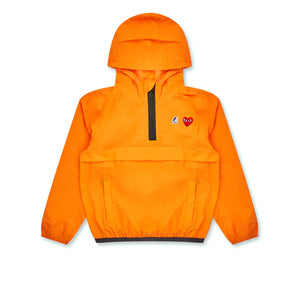 PLAY Comme des Garçons x K-WAY Kids Half Zip Jacket (Orange)