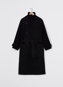 Lemaire Wrap Coat (Black)