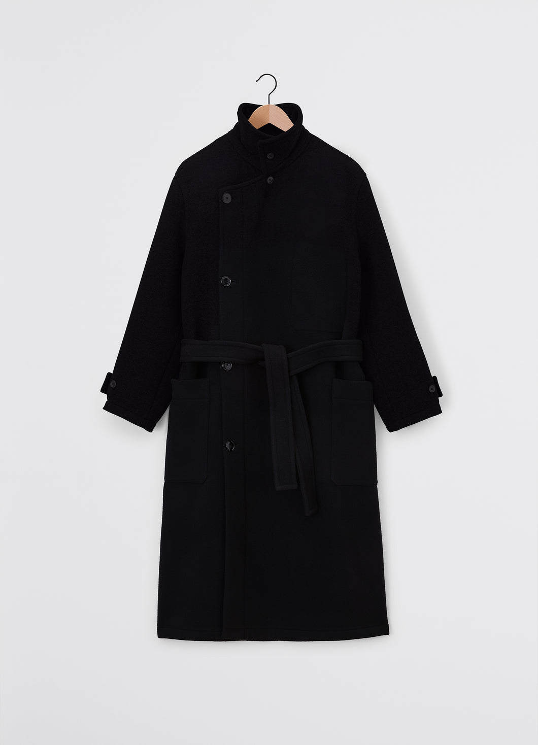 Lemaire Wrap Coat (Black)