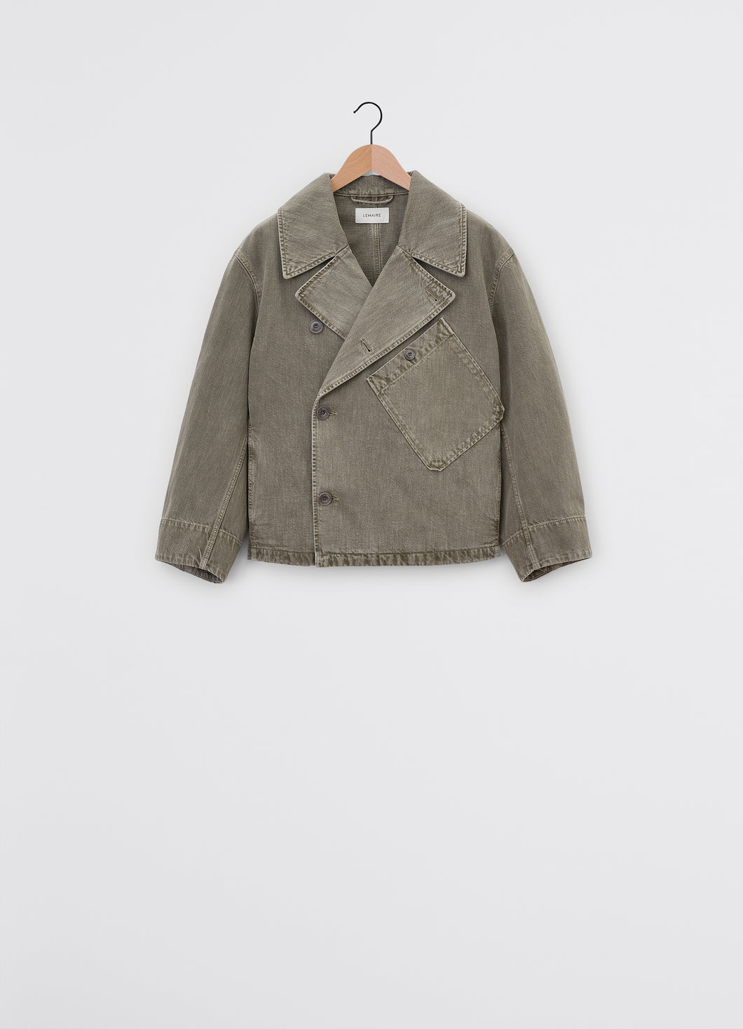 Lemaire Dispatch Jacket (Denim Snow Olive)