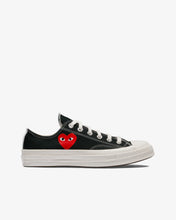 Load image into Gallery viewer, Play Comme des Garçons X Converse Small Red Heart All Star &#39;70 Low (Black)
