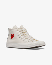 Load image into Gallery viewer, Play Comme des Garçons X Converse Small Red Heart All Star &#39;70 High (White)
