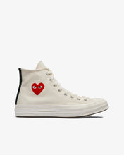 Load image into Gallery viewer, Play Comme des Garçons X Converse Small Red Heart All Star &#39;70 High (White)
