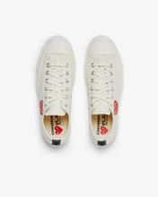 Load image into Gallery viewer, Play Comme des Garçons X Converse Small Red Heart All Star &#39;70 Low (White)
