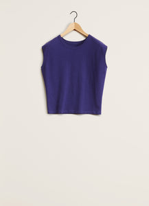 Lemaire Cap Sleeve T-Shirt (Blue Violet)