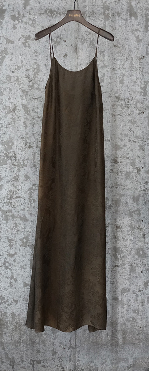 red maxi dress with sleeves Uma Wang Strapless Aska Dress