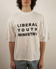 Load image into Gallery viewer, Liberal Youth Ministry Classic LYM Oversized Tshirt Logo Print (White)
