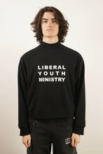 Load image into Gallery viewer, Liberal Youth Ministry Turtleneck Printed Logo (Black)
