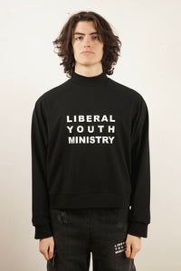 Liberal Youth Ministry Turtleneck Printed Logo (Black)