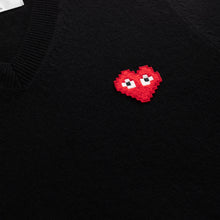 Load image into Gallery viewer, Play Comme des Garçons x the Artist Invader V-Neck Sweater (Black)
