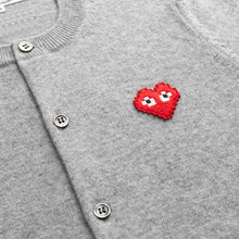 Load image into Gallery viewer, Play Comme des Garçons x the Artist Invader Ladies&#39; Cardigan (Top Grey)
