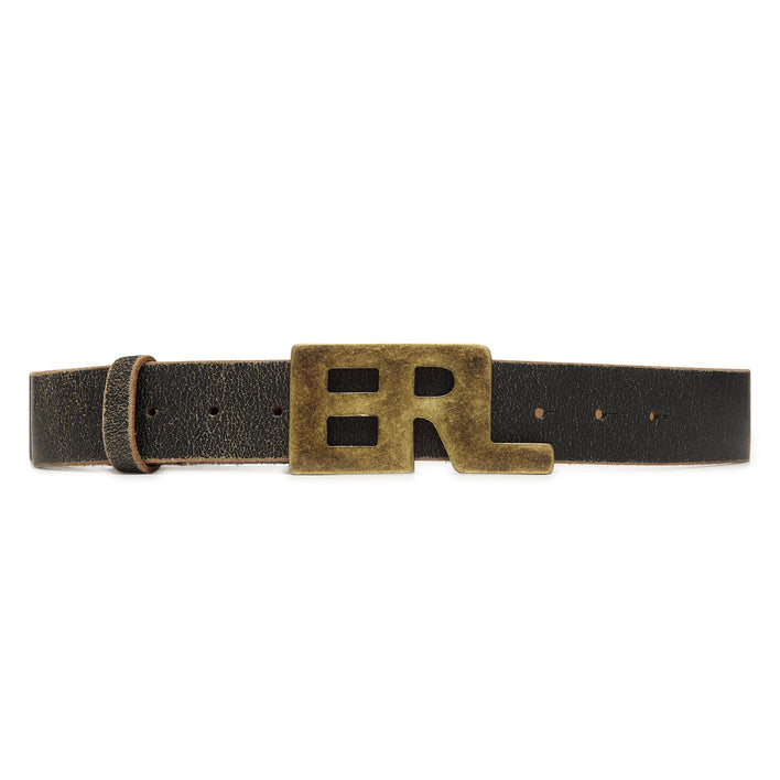 ERL Metal Logo Belt Leather