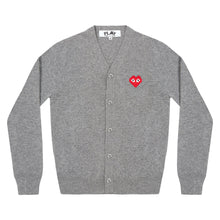 Load image into Gallery viewer, Play Comme des Garçons x the Artist Invader Men&#39;s Cardigan (Top Grey)
