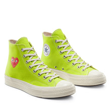Load image into Gallery viewer, Play Comme des Garçons x Converse Chuck Taylor All Star 70&#39; High (Bright Green)
