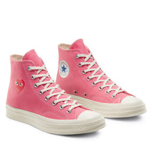 Load image into Gallery viewer, Play Comme des Garçons x Converse Chuck Taylor All Star 70&#39; High (Bright Pink)
