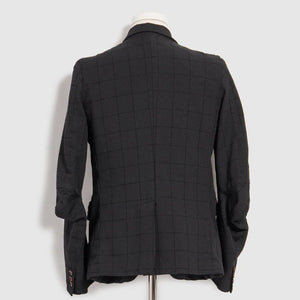 BLACK Comme des Garçons Tailored Check Jacket (Black)