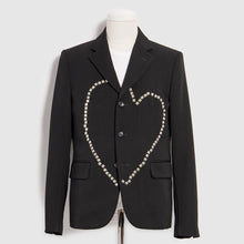 Load image into Gallery viewer, BLACK Comme des Garçons Studded Heart Jacket (Black)
