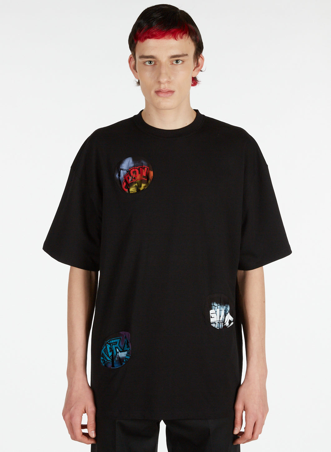 Raf Simons Oversized Printed Pocket Holes T-Shirt (Black)