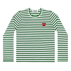 Play Comme des Garçons Striped T-Shirt (Green/White)