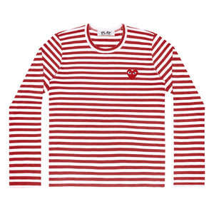 Play Comme des Garçons Striped T-Shirt (Red/White)