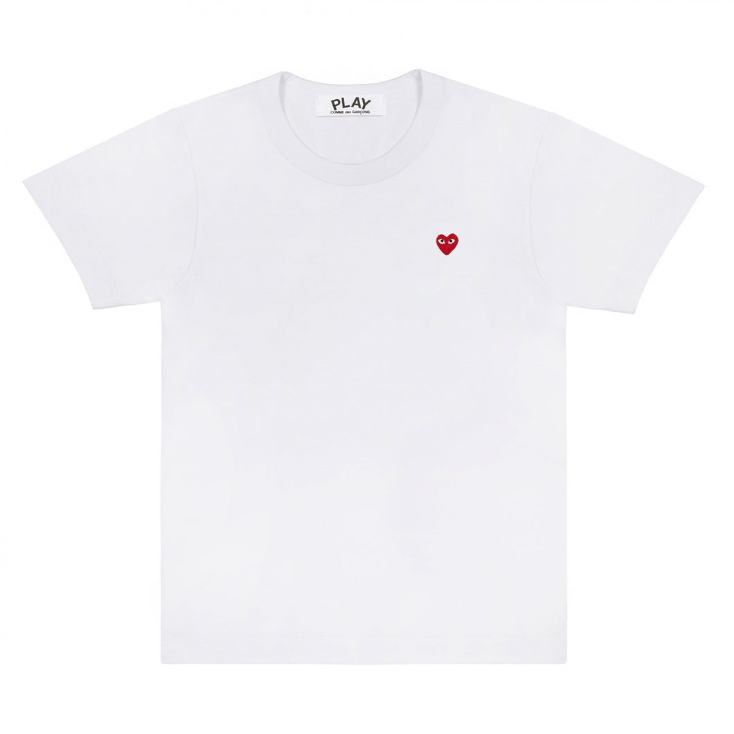 Play Comme des Garçons Little Red Heart T-Shirt (White)