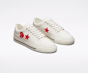 Play Comme des Garçons x Converse Red Heart One Star (White)