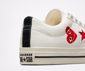 Play Comme des Garçons x Converse Red Heart One Star (White)