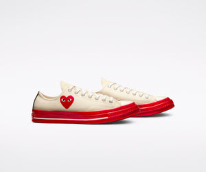 Play Comme des Garçons x Converse Red Heart Chuck Taylor All Star '70 Low (White)