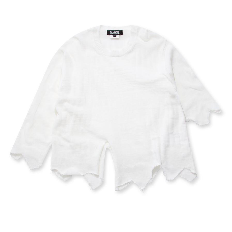 BLACK Comme des Garçons  Sweater (White)